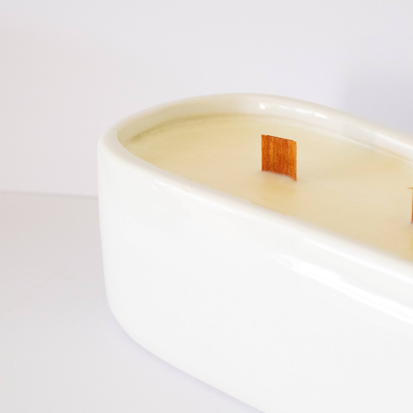 Baguette Centrepiece Candle White