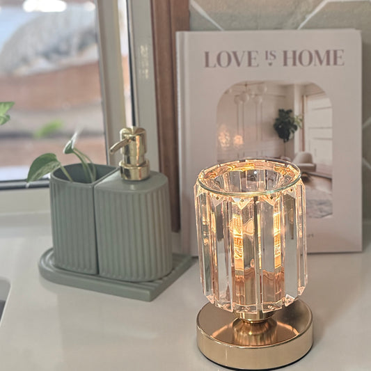 Melt Warmer Glass and Gold - Electric Pluggable
