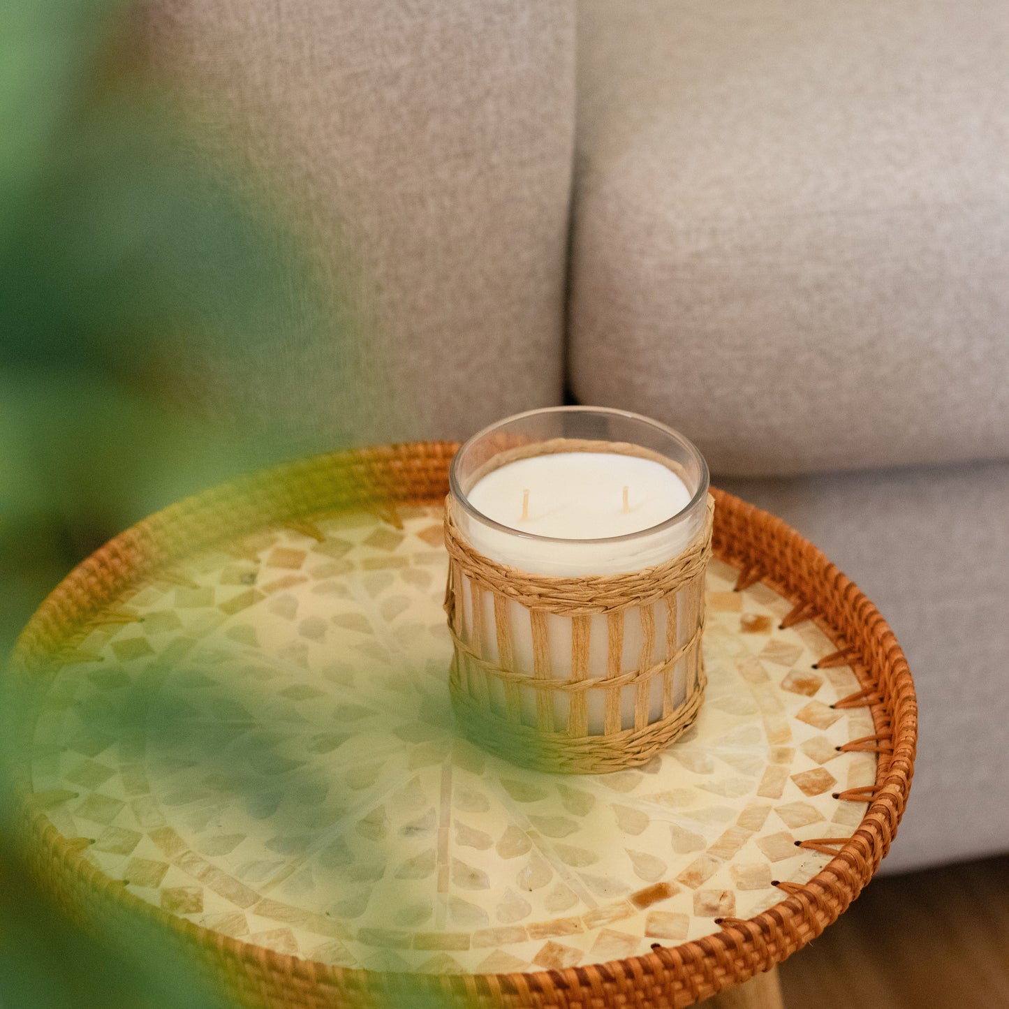 Rattan Candle