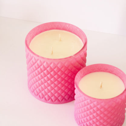 Geo Luxe Candle - Pink