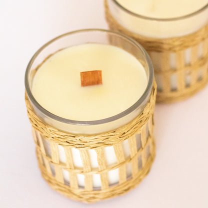 Rattan Candle