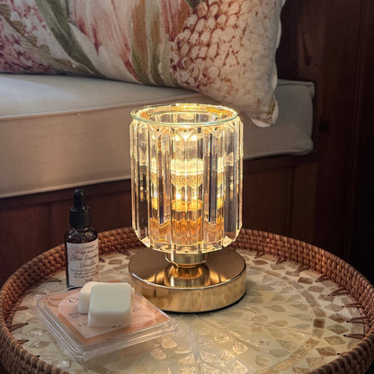 Melt Warmer Glass and Gold - Electric Pluggable