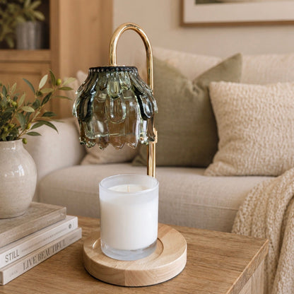 Candle Warmer Lamp Sage Green