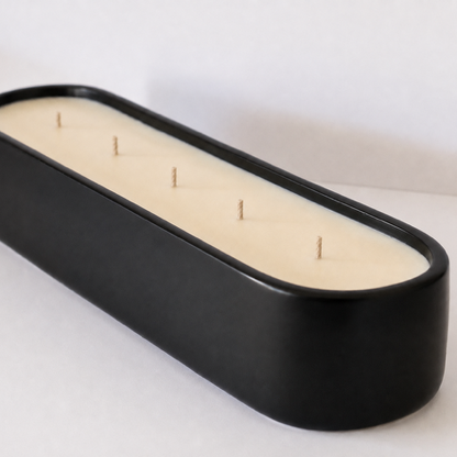 Baguette Centrepiece Candle Black