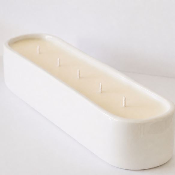 Baguette Centrepiece Candle White